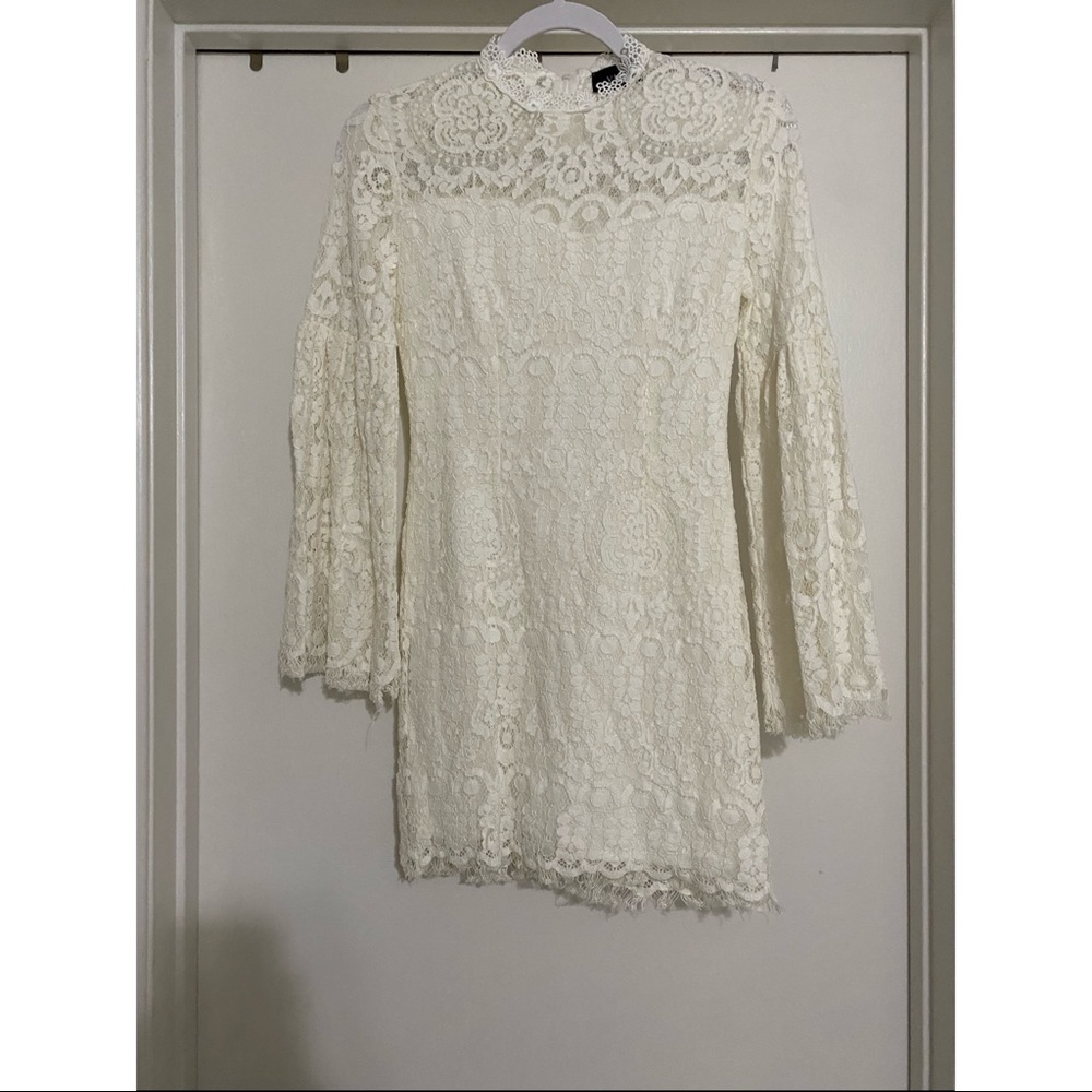 White engagement dress